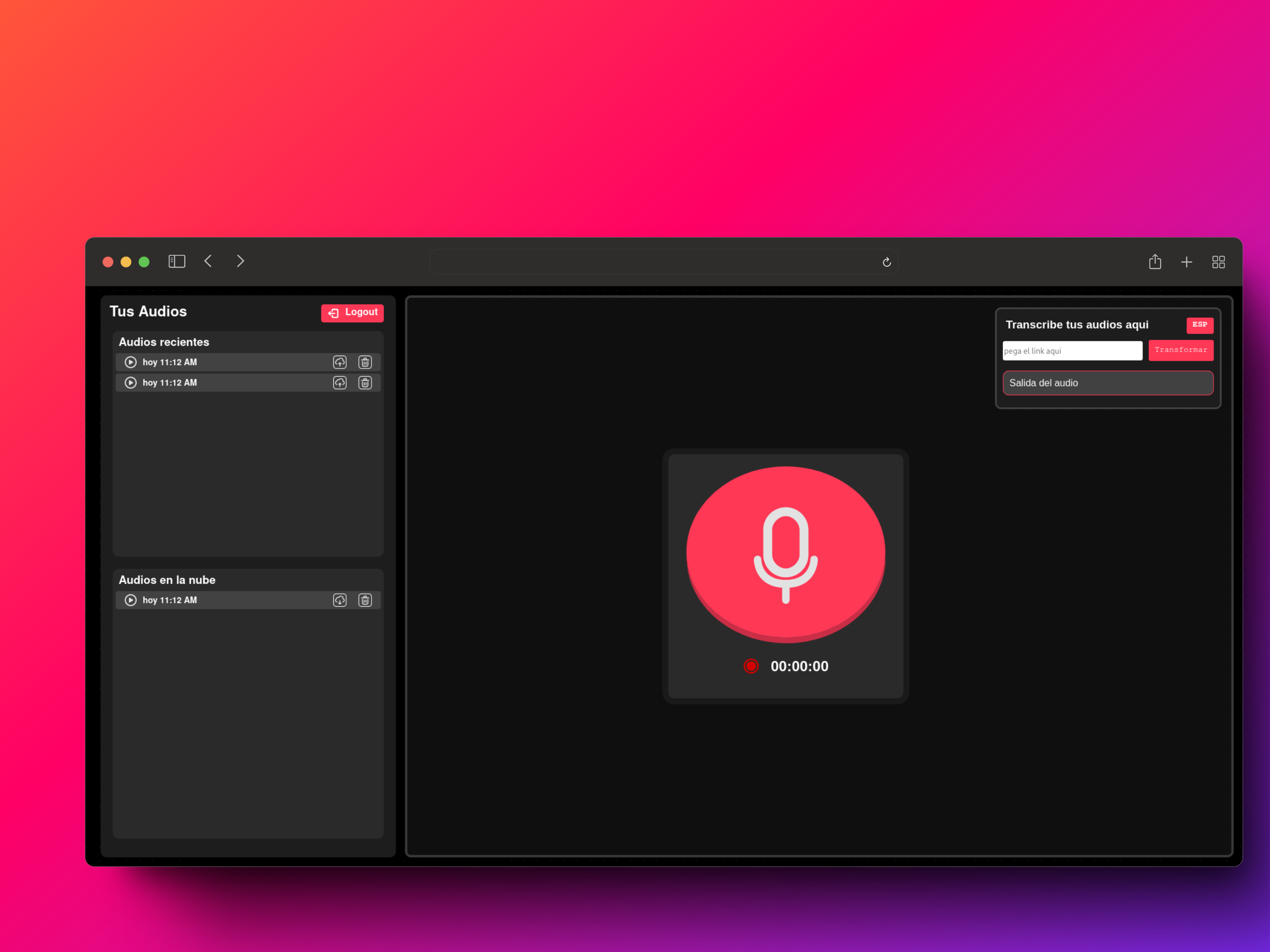 Audiorecorder project